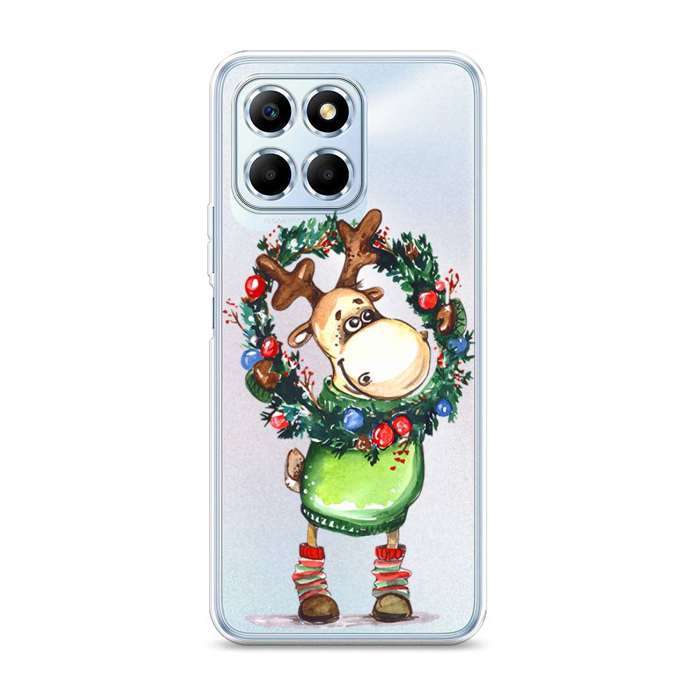 

Чехол для Honor X6 "Олень с новогодним венком", 6109550-4