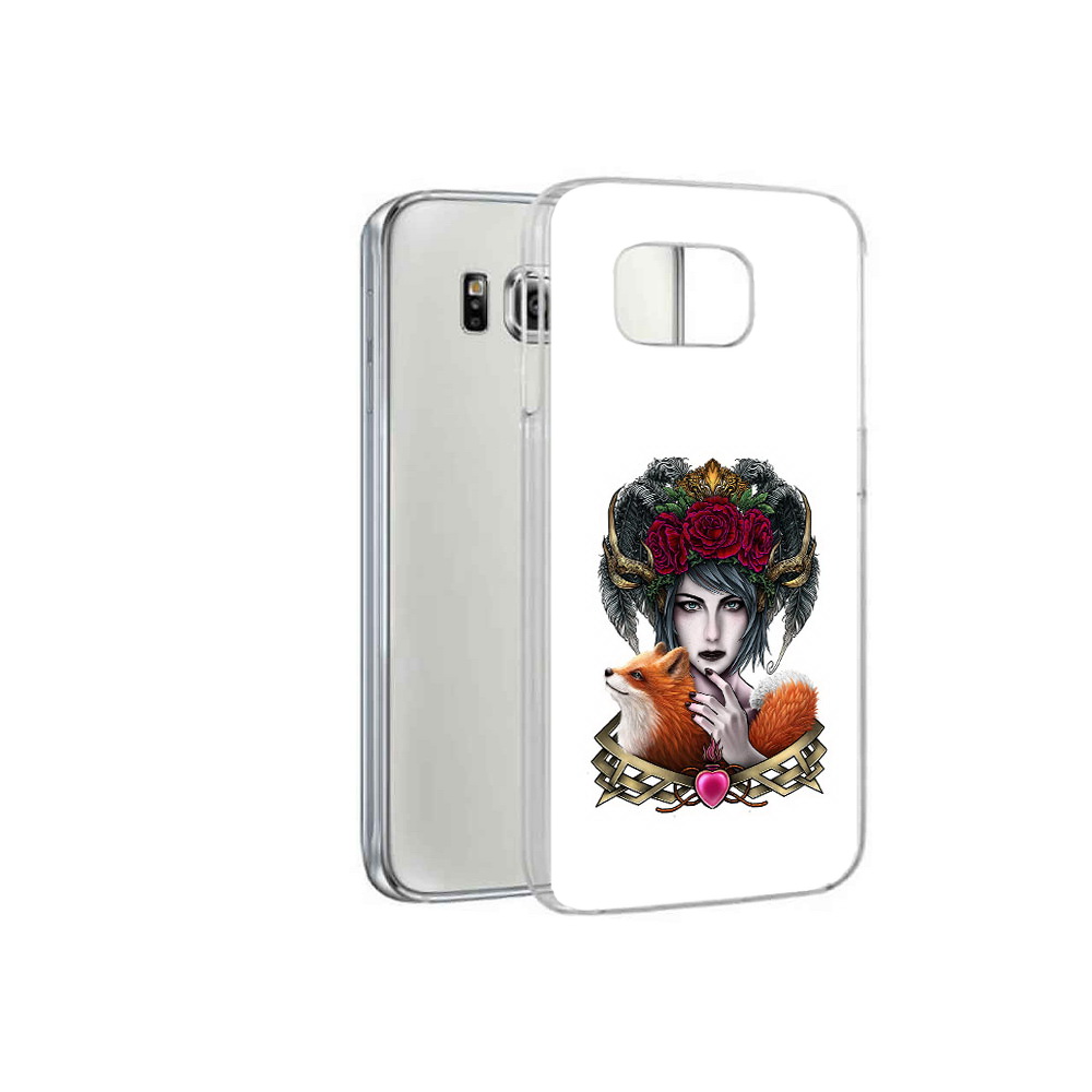 

Чехол MyPads Tocco для Samsung Galaxy S6 девушка с лисой (PT12300.506.314), Прозрачный, Tocco