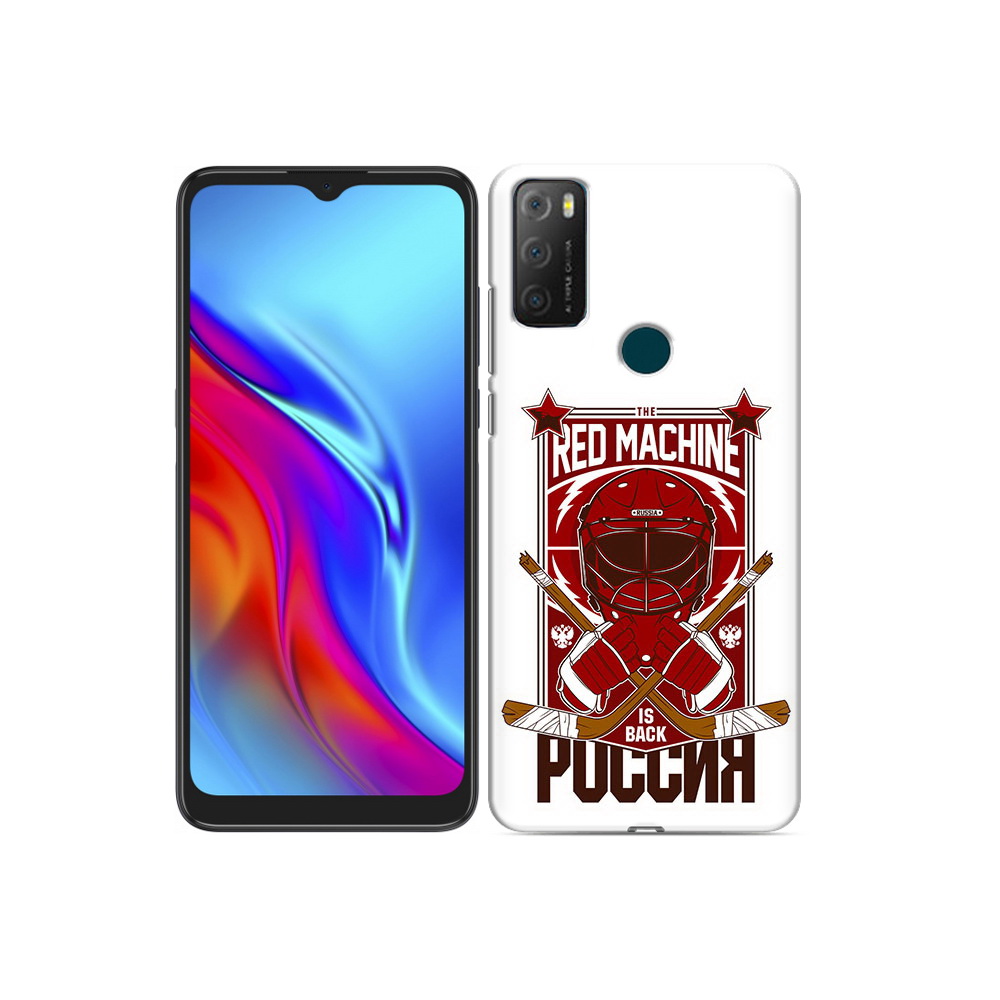 

Чехол MyPads Tocco для TCL 20e хоккей россия, Прозрачный, Tocco