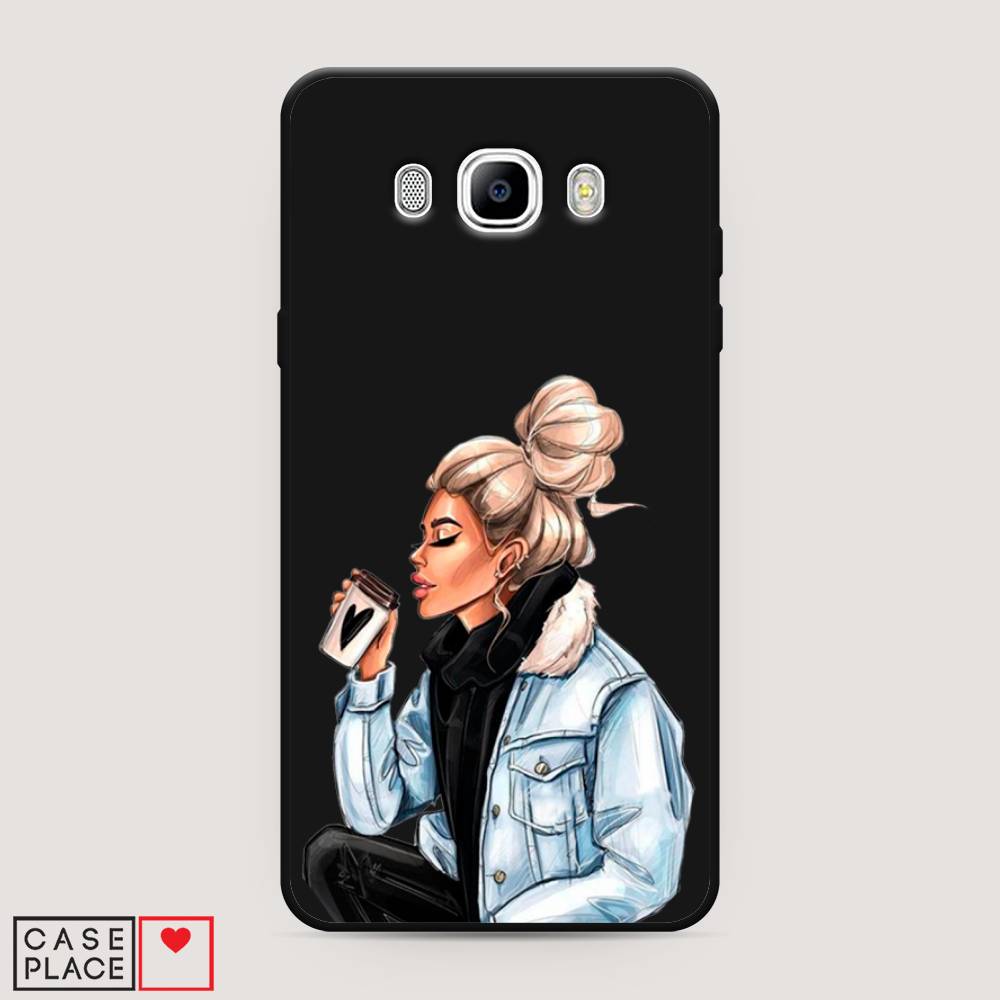

Чехол Awog на Samsung Galaxy J7 2016 / Самсунг J7 2016 "Cute girl", Коричневый;бежевый, 23052-1