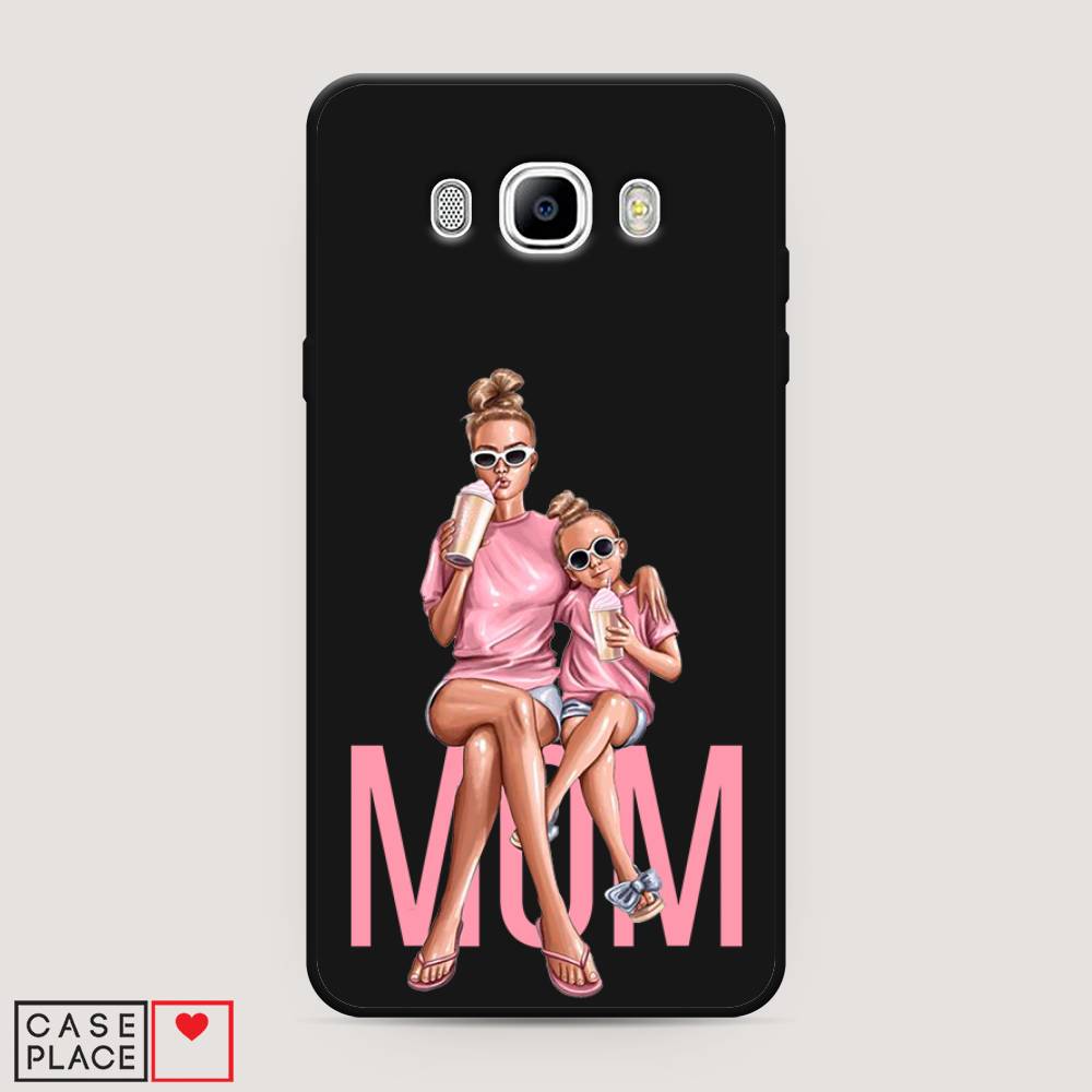 

Чехол Awog на Samsung Galaxy J7 2016 / Самсунг J7 2016 "Lovely mom", Синий;бежевый;розовый, 23052-1