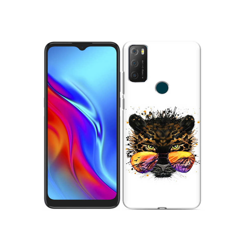 

Чехол MyPads Tocco для TCL 20e тропический леопард, Прозрачный, Tocco