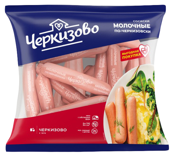 

Сосиски Черкизово Молочные по-черкизовски вареные