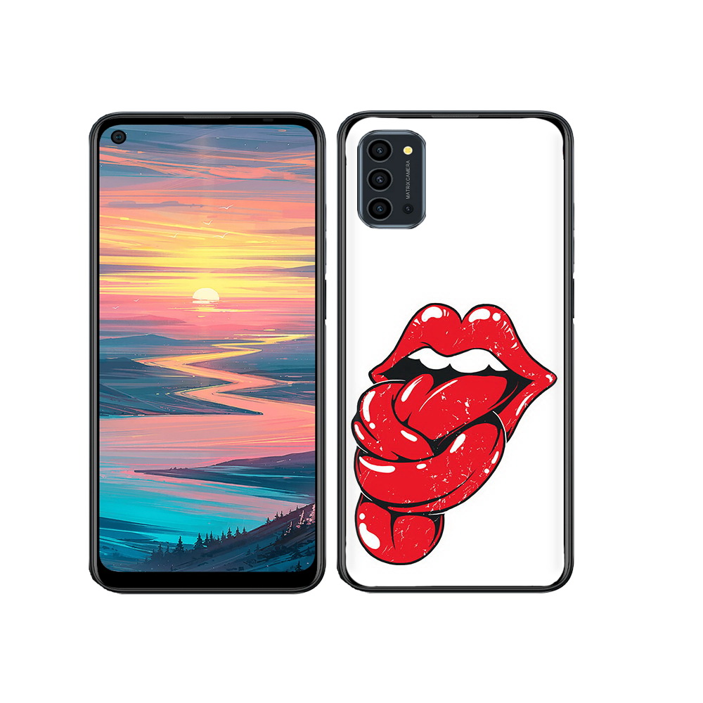 

Чехол MyPads Tocco для Oukitel K9 Pro яркие губы с языком, Прозрачный, Tocco