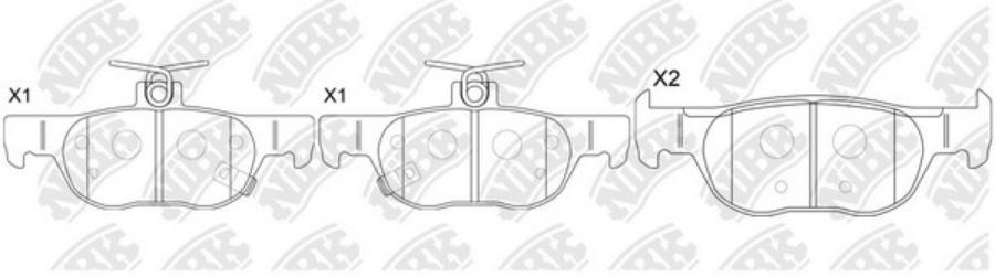 

Колодки Тормозные Mazda 3 (18-) Задние (4Шт.) Nibk