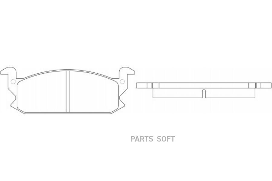 

Комплект тормозных колодок NiBK pn26001