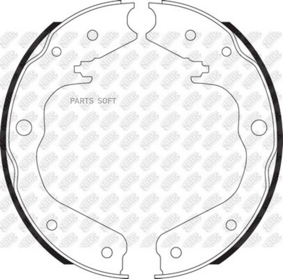 

Тормозные колодки NiBK барабанные FN83001
