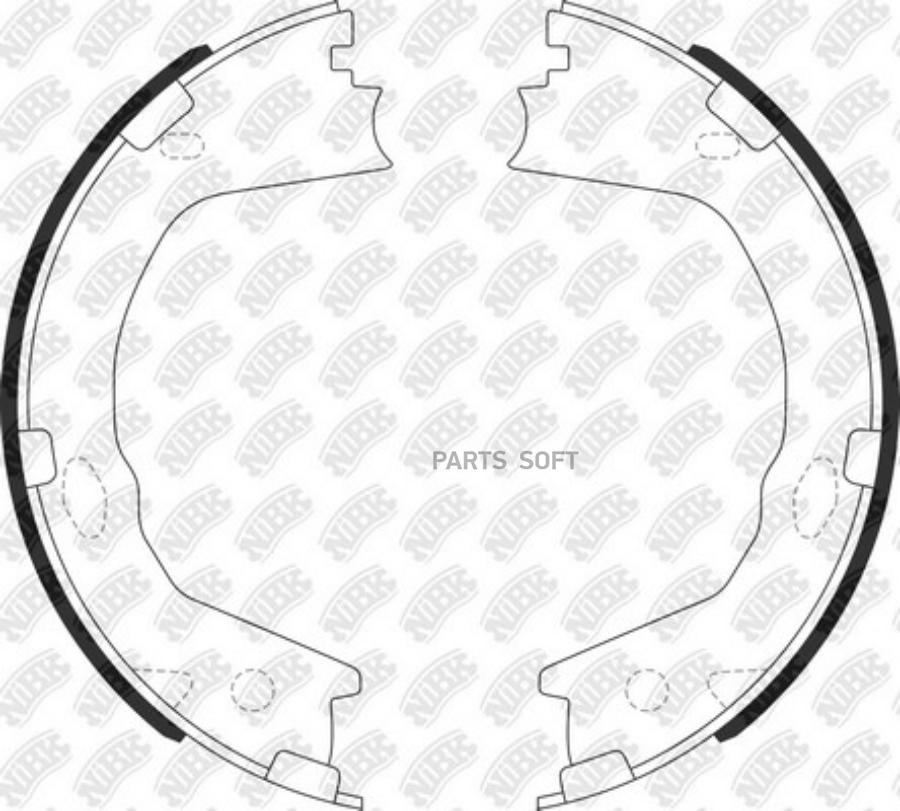 

Тормозные Колодки Nibk Барабанные Fn0716