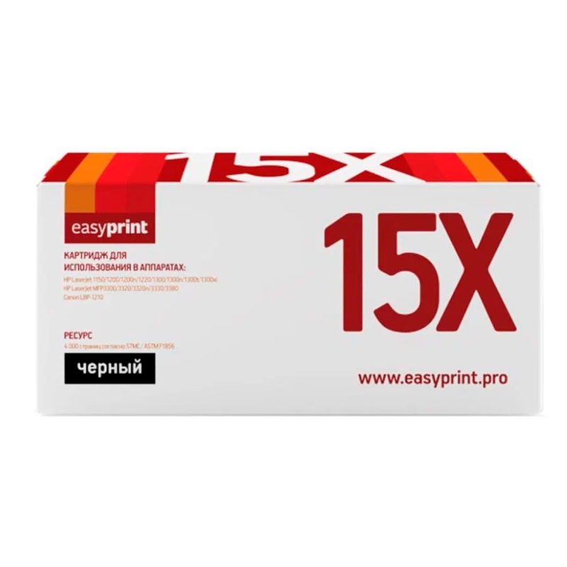 

Картридж для лазерного принтера EasyPrint LH-15X U черный, совместимый