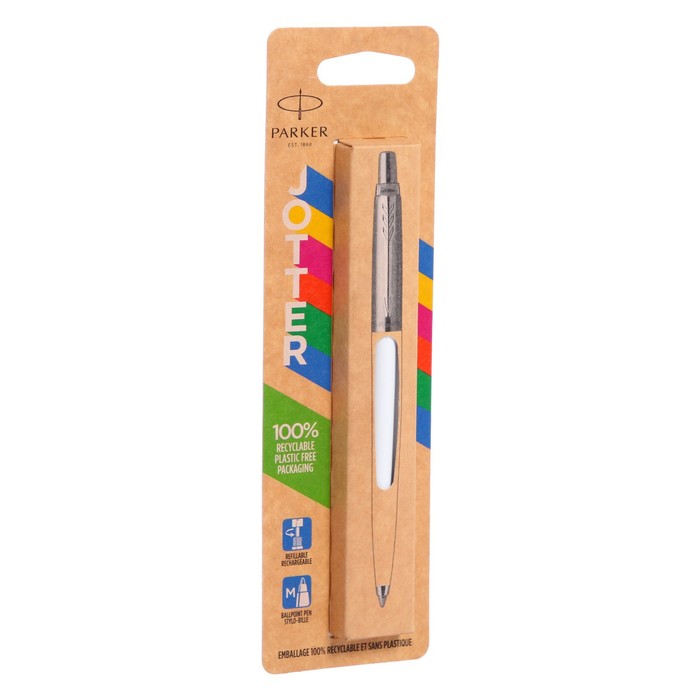 

Ручка шариков. Parker Jotter Original K60 (CW2096874) White CT M син. черн. блистер