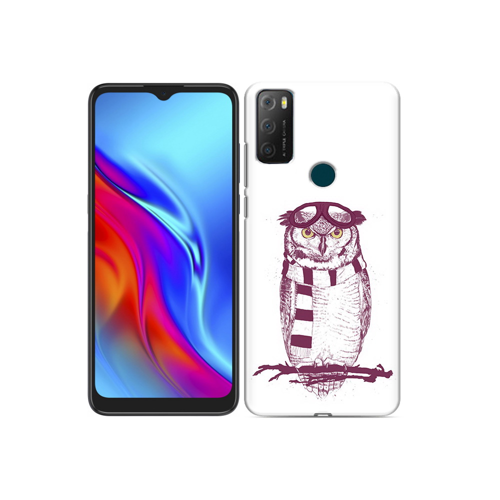 

Чехол MyPads Tocco для TCL 20e сова-летчик, Прозрачный, Tocco