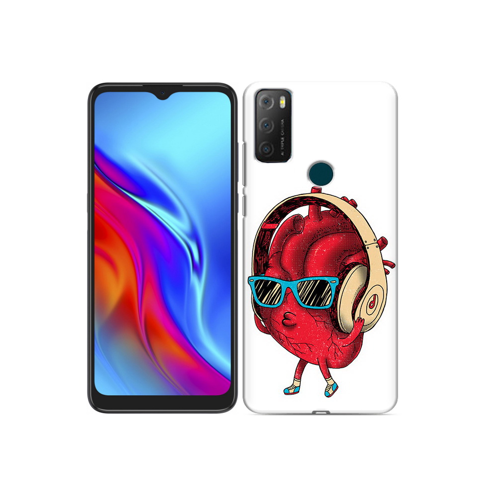 

Чехол MyPads Tocco для TCL 20e слушай сердце, Прозрачный, Tocco