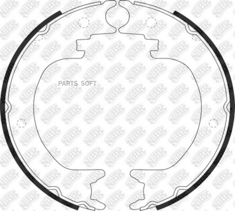 

Колодки Тормозные Mitsubishi Pajero,Montero (00-) Задние Барабанные (4Шт.) Nibk