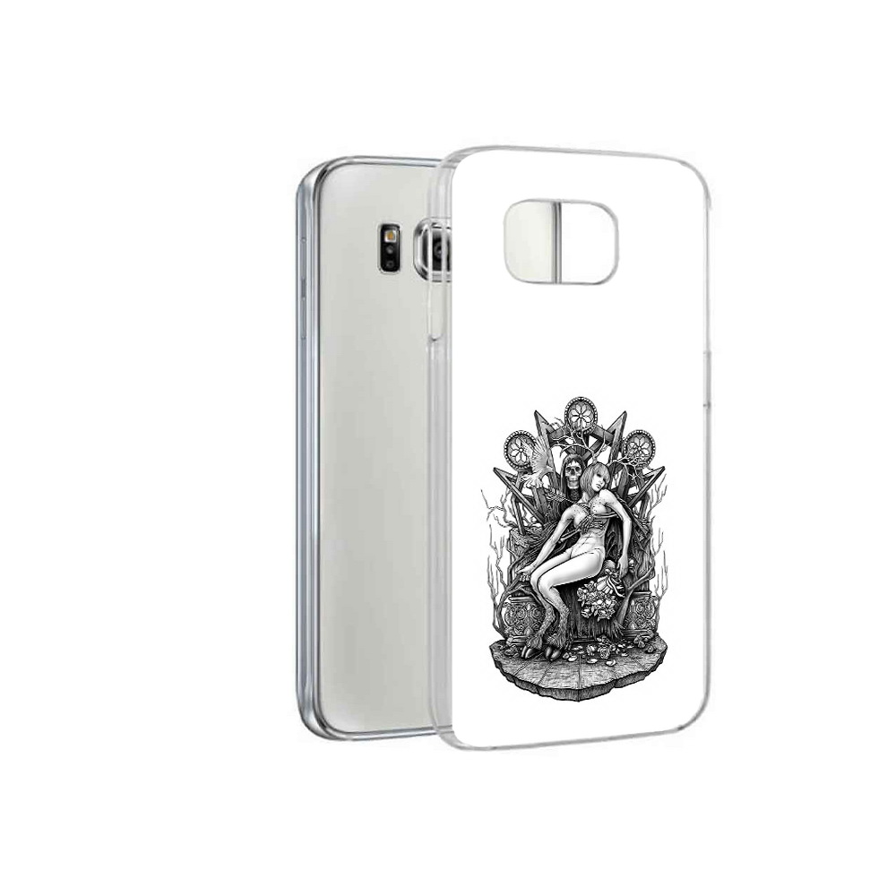 

Чехол MyPads Tocco для Samsung Galaxy S6 девушка на троне (PT12300.506.309), Прозрачный, Tocco