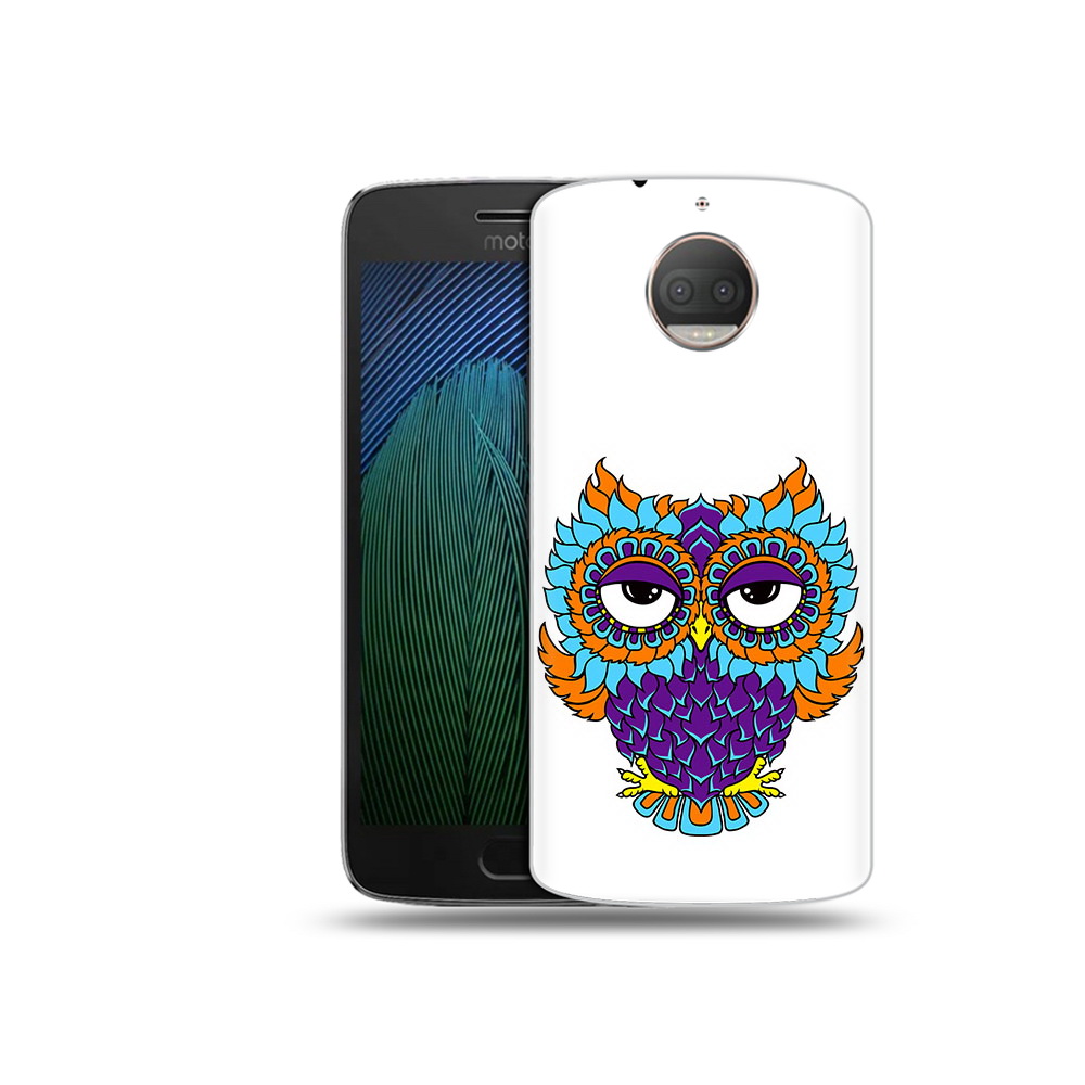 

Чехол MyPads Tocco для Motorola Moto G5S Plus Цветная сова (PT75337.377.198), Прозрачный, Tocco