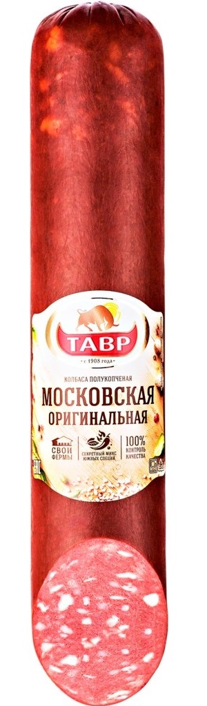 

Колбаса Тавр Московская оригинальная полукопченая