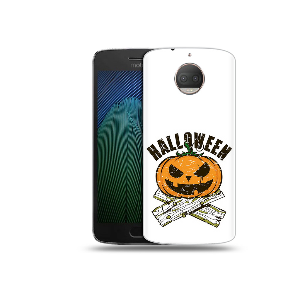 

Чехол MyPads Tocco для Motorola Moto G5S Plus Хэллоуин доски тыква (PT75337.377.194), Прозрачный, Tocco