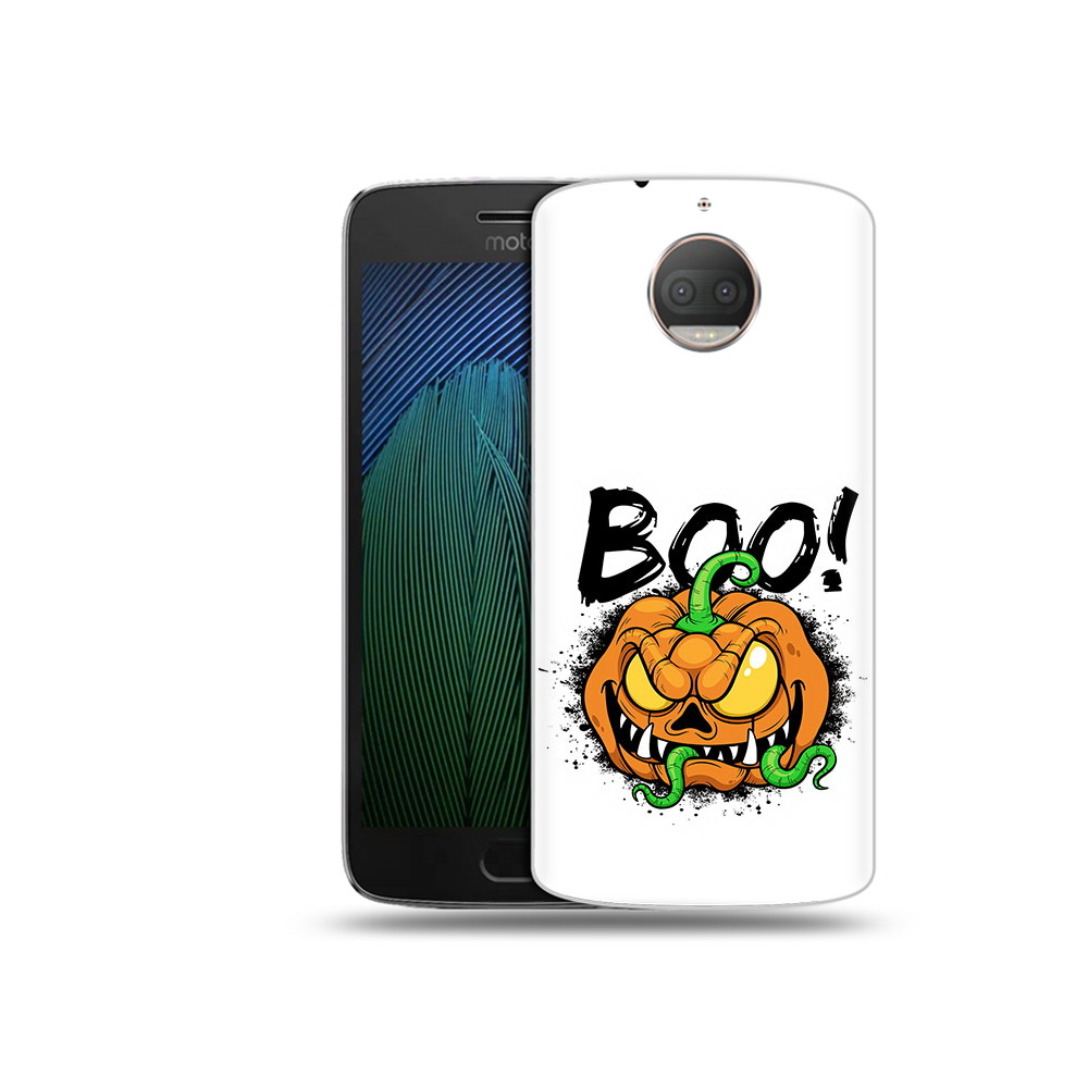 

Чехол MyPads Tocco для Motorola Moto G5S Plus Хэллоуин бу (PT75337.377.193), Прозрачный, Tocco