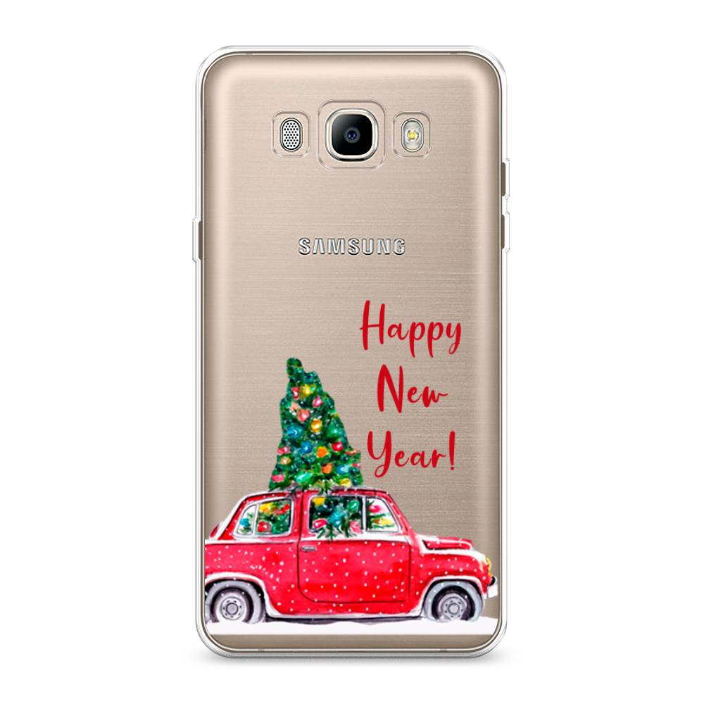 

Чехол на Samsung Galaxy J7 2016 "Happy New Year", Красный;зеленый, 23050-5