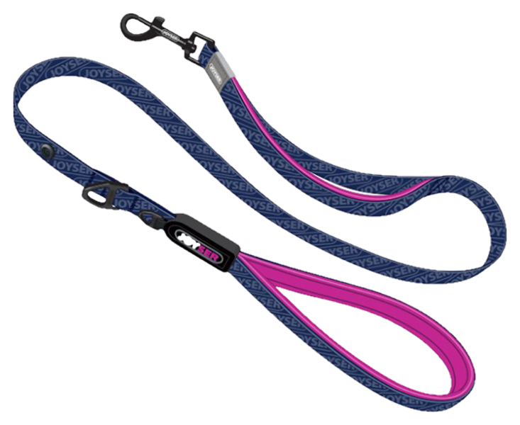 фото Поводок для собак walk base leash s синий с розовым joyser