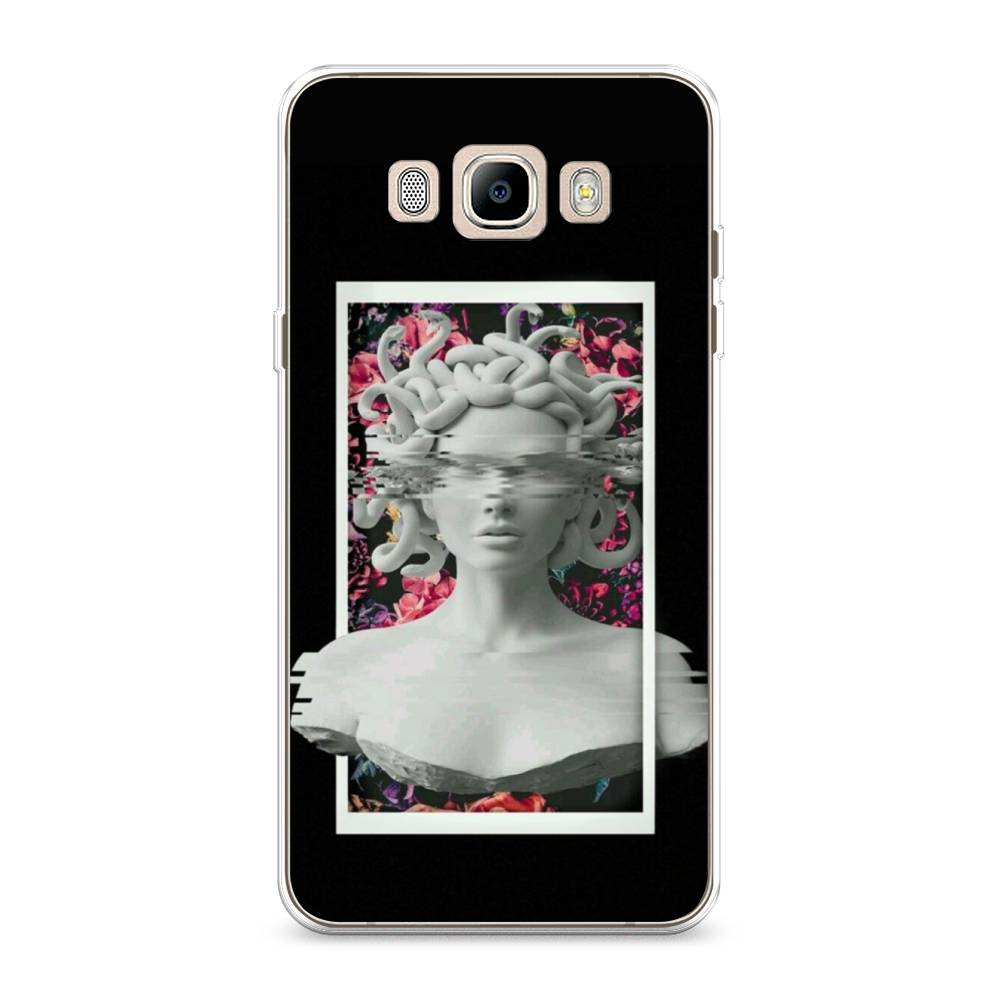 

Чехол на Samsung Galaxy J7 2016 "Web Punk Медуза Горгона", Черный;серый, 23050-6