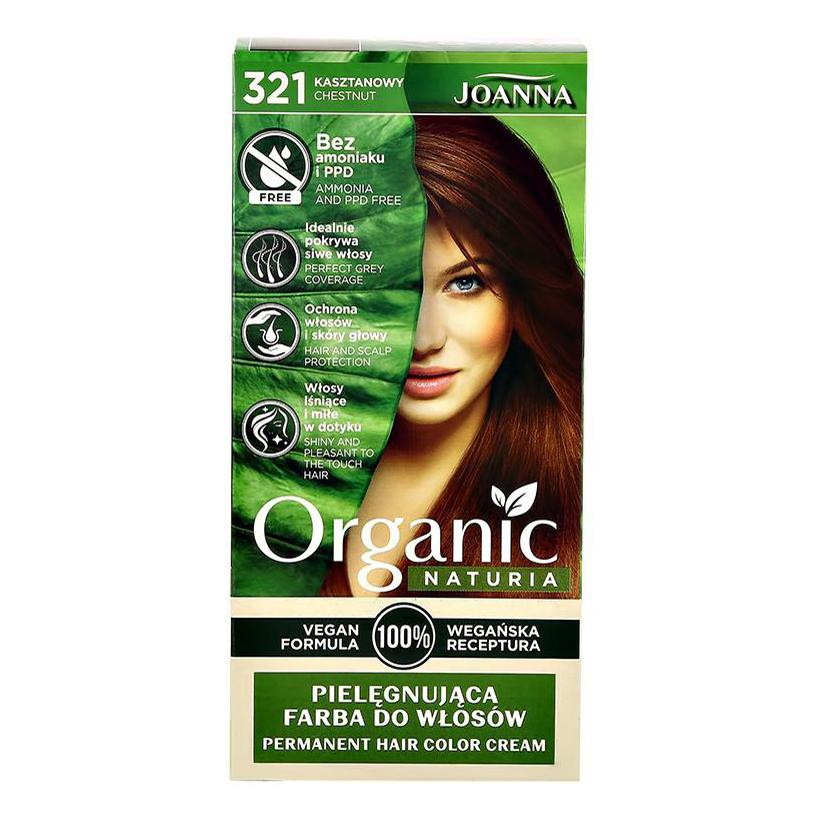 Краска для волос joanna naturia organic каштановый тон 321