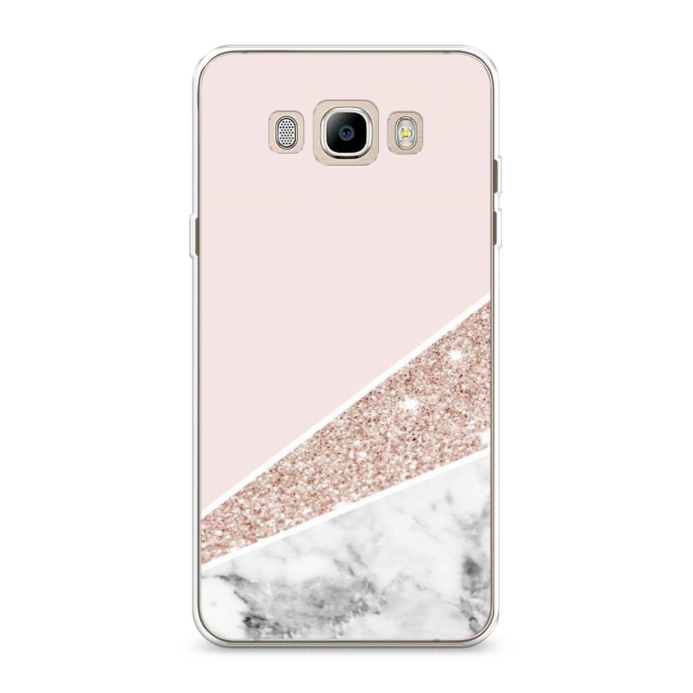 

Чехол на Samsung Galaxy J7 2016 "Блестящий розовый мрамор", 23050-3