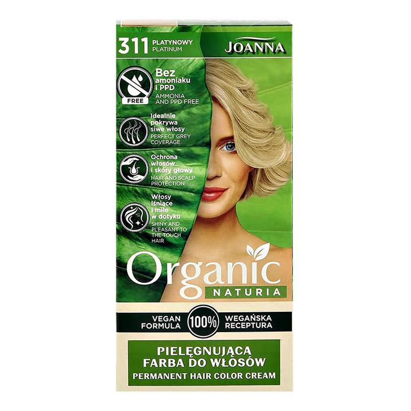 

Краска для волос Joanna Organic Naturia, 311 платиновый, 120 мл