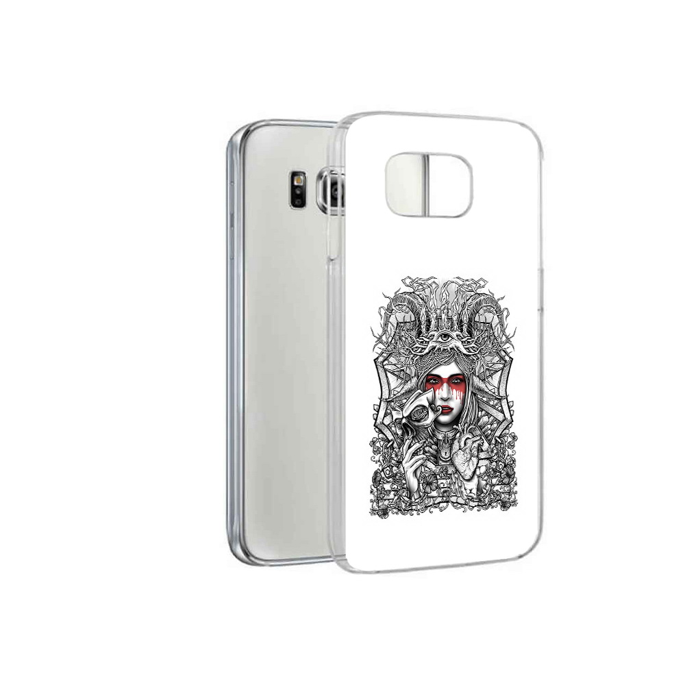 

Чехол MyPads Tocco для Samsung Galaxy S6 грусная девушка (PT12300.506.302), Прозрачный, Tocco