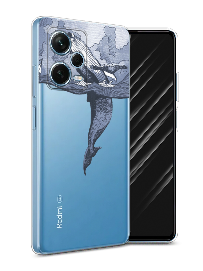 

Чехол Awog для Xiaomi Redmi Note 12 Pro Plus "Два измерения", Голубой;черный;прозрачный, 317150-7
