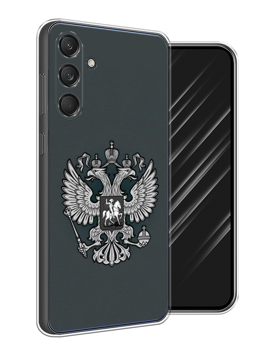 

Чехол Awog на Samsung Galaxy M55 "Герб России серый", 2109650-1