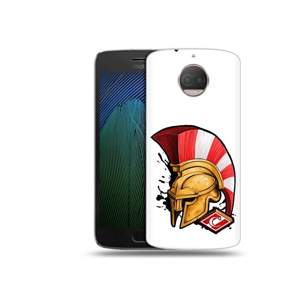 

Чехол MyPads Tocco для Motorola Moto G5S Plus ФК спартак шлем (PT75337.377.185), Прозрачный, Tocco