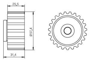 

Ролик отклонит.ремня ГРМ GMB gt80980, Ролик отклонит.ремня ГРМ GMB gt80980 GMB gt80980