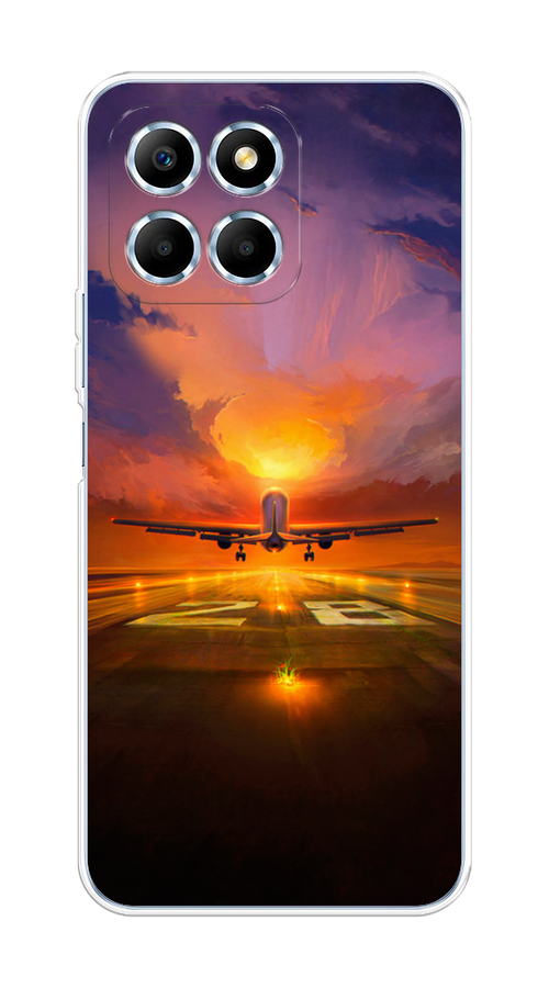 

Чехол на Honor X6 "Самолет на посадке", Оранжевый;синий, 6109550-6