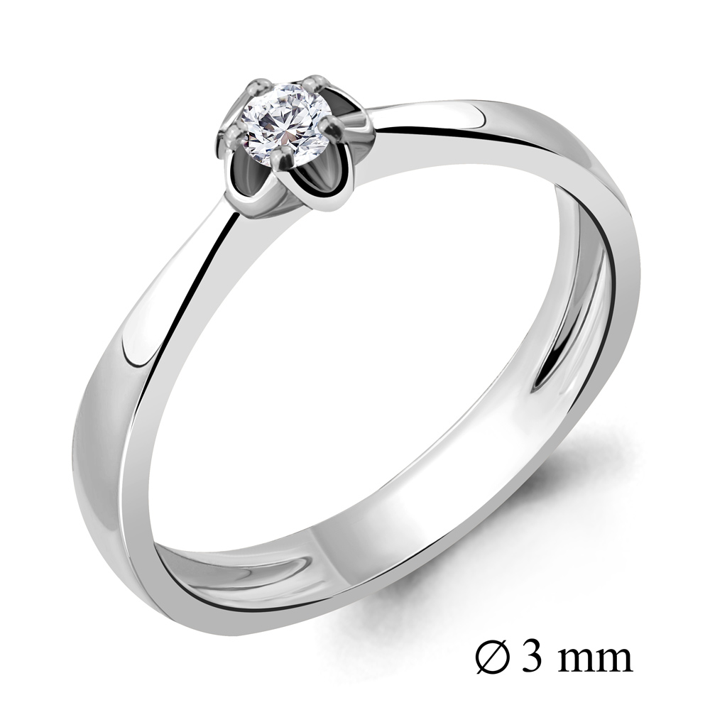 

Кольцо из серебра с фианитом Aquamarine Aquamarine 632571_925_р р. 16,5, 632571_925_р