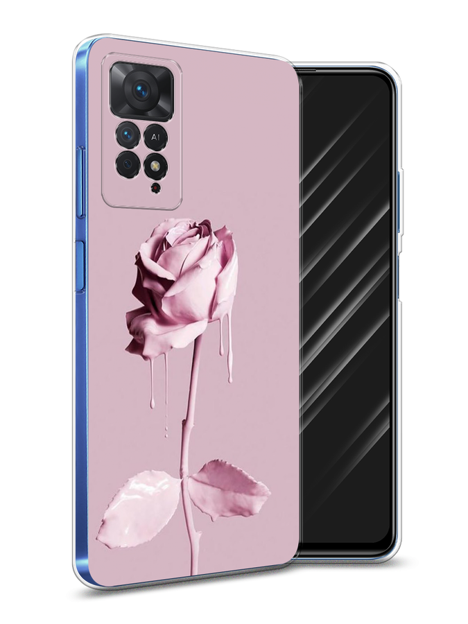 

Чехол Awog на Xiaomi Redmi Note 11E Pro "Роза в краске", Разноцветный, 314750-8