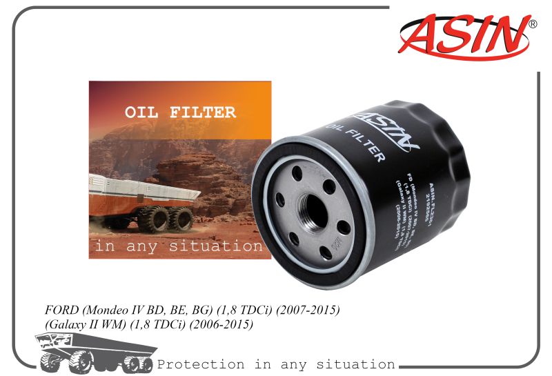 

Фильтр масл. 2192565 ASIN.FL2361 FORD Mondeo IV TDCi 07-15 Galaxy II WM TDCi 06-15