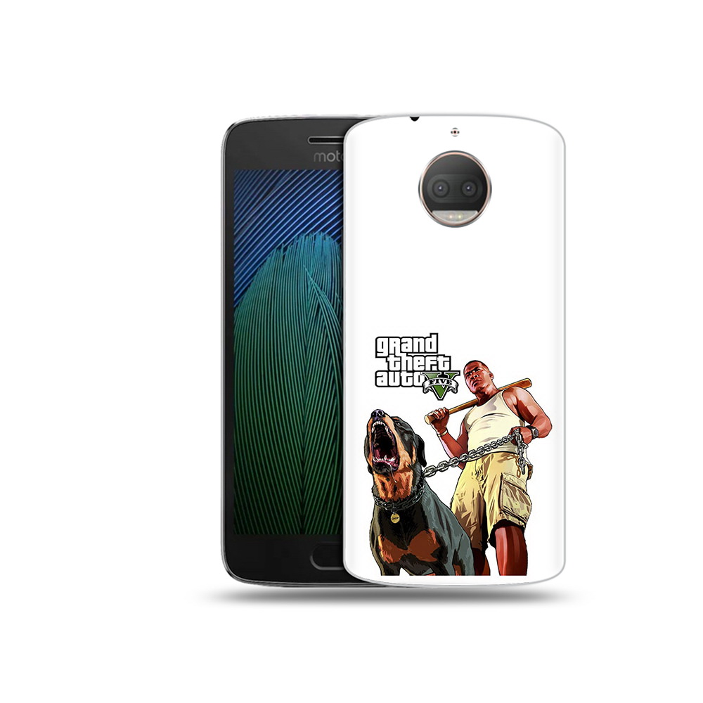 

Чехол MyPads Tocco для Motorola Moto G5S Plus GTA грозная собака (PT75337.377.18), Прозрачный, Tocco