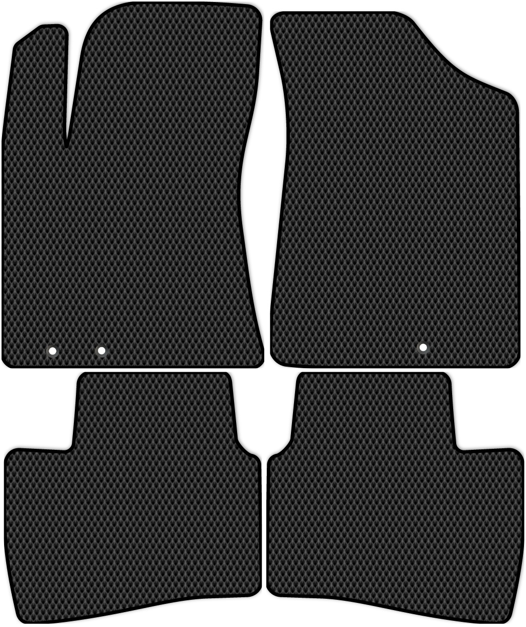 фото Коврики в салон эва allmone для hyundai elantra iv (hd) (2006-2011) черн