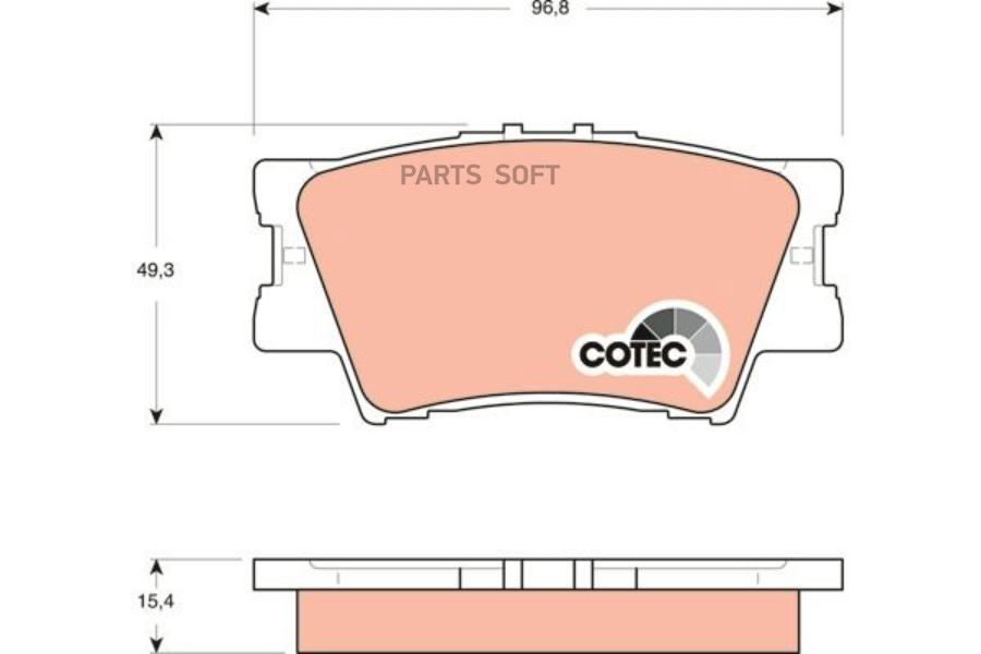 

Колодки Тормозные Toyota Rav 4 06 /Camry 2.4/3.5 06 Задние ZFR GDB3426ZFR