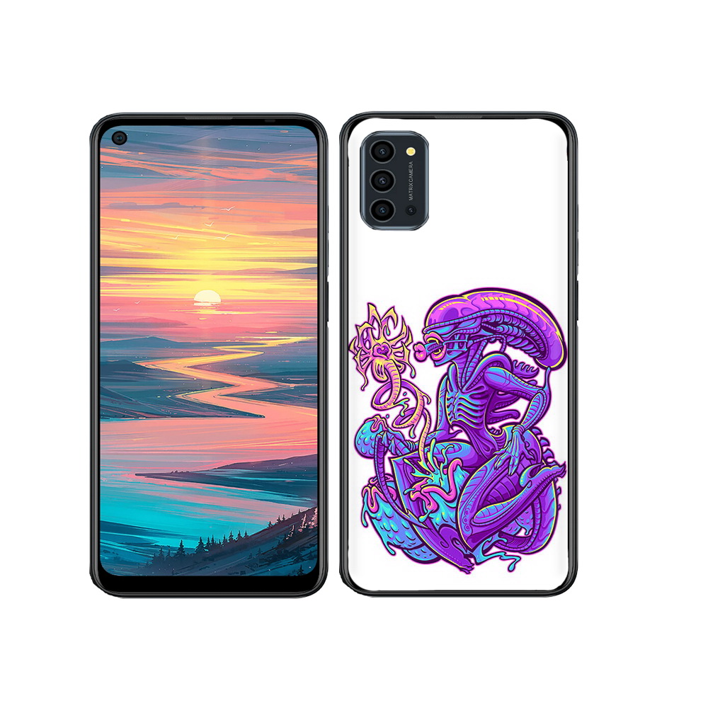 

Чехол MyPads Tocco для Oukitel K9 Pro чужой фиолетовый цвет, Прозрачный, Tocco