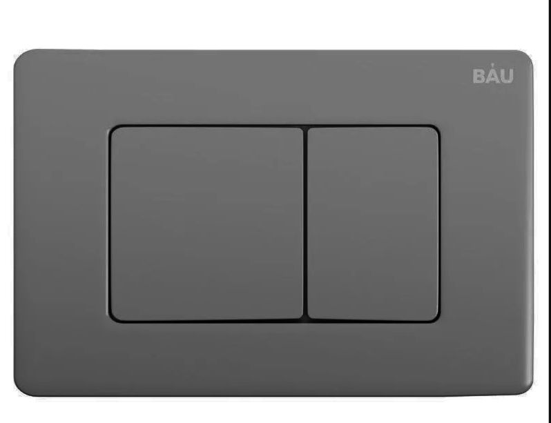 Кнопка смыва BAU Q00017 нержавеющая сталь, темно-серый металлик
