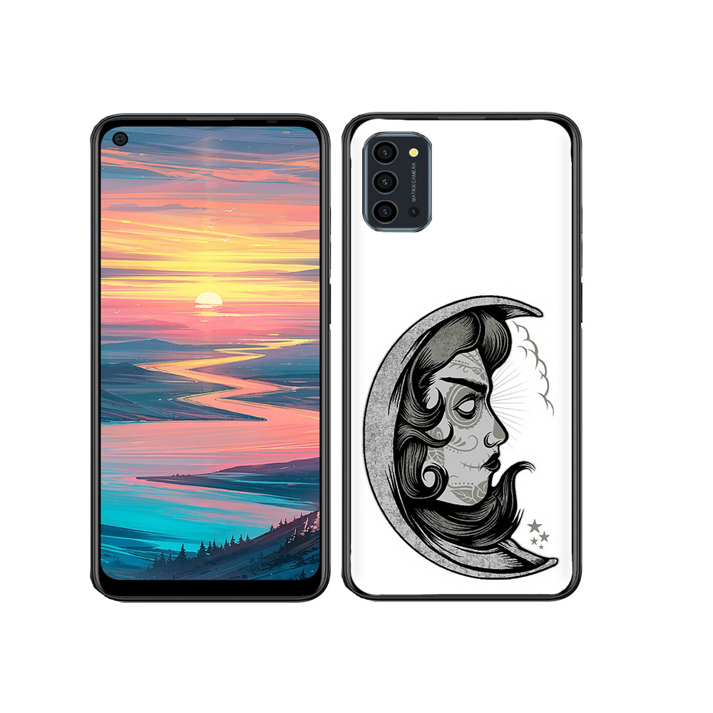 

Чехол MyPads Tocco для Oukitel K9 Pro черно белая луна с лицом, Прозрачный, Tocco