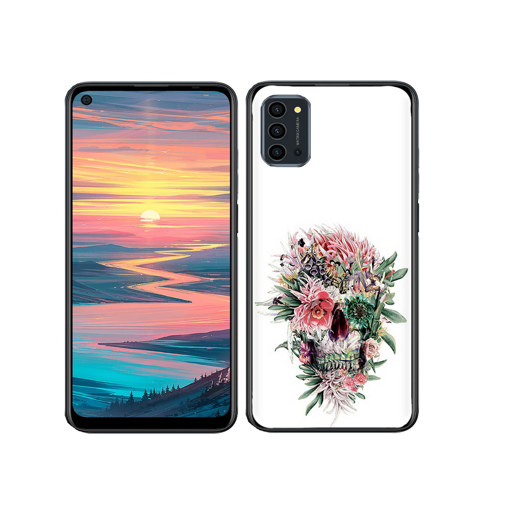 

Чехол MyPads Tocco для Oukitel K9 Pro череп из цветов, Прозрачный, Tocco
