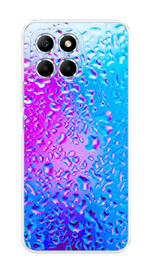 

Чехол на Honor X6 "Капли на стекле", Голубой;розовый, 6109550-3