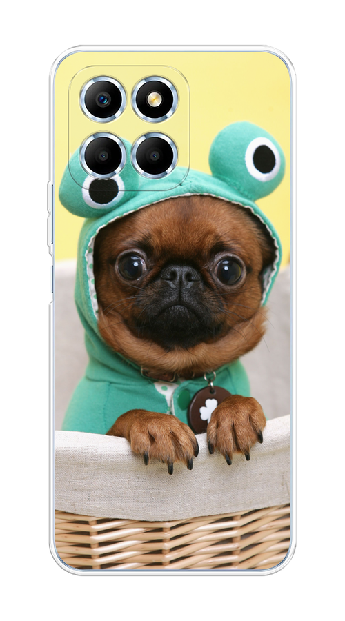 

Чехол на Honor X6 "Собачка в шапке лягушки", Коричневый;желтый;голубой, 6109550-1