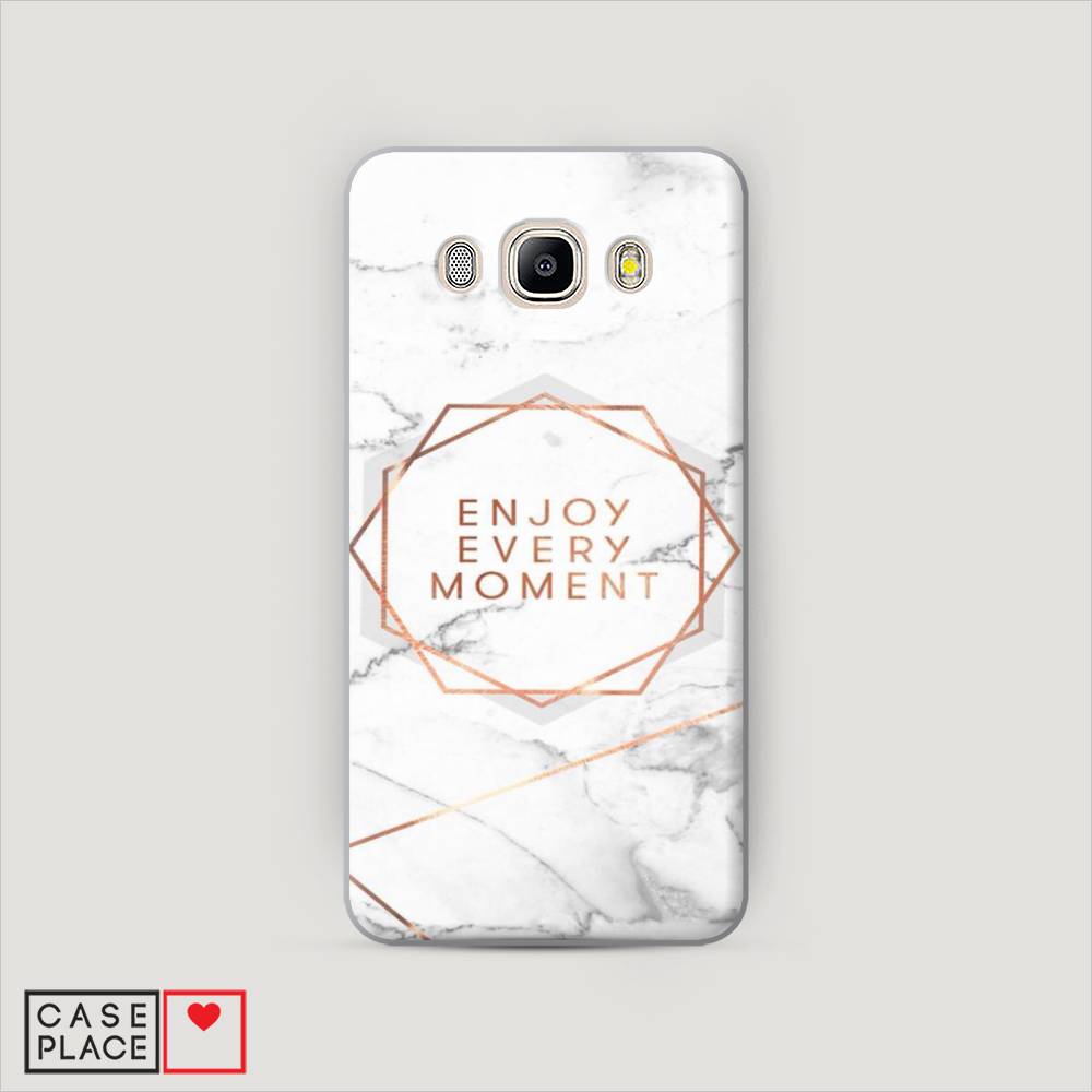 

Чехол Awog "Enjoy every moment мрамор" для Samsung Galaxy J7 2016, 23040-5