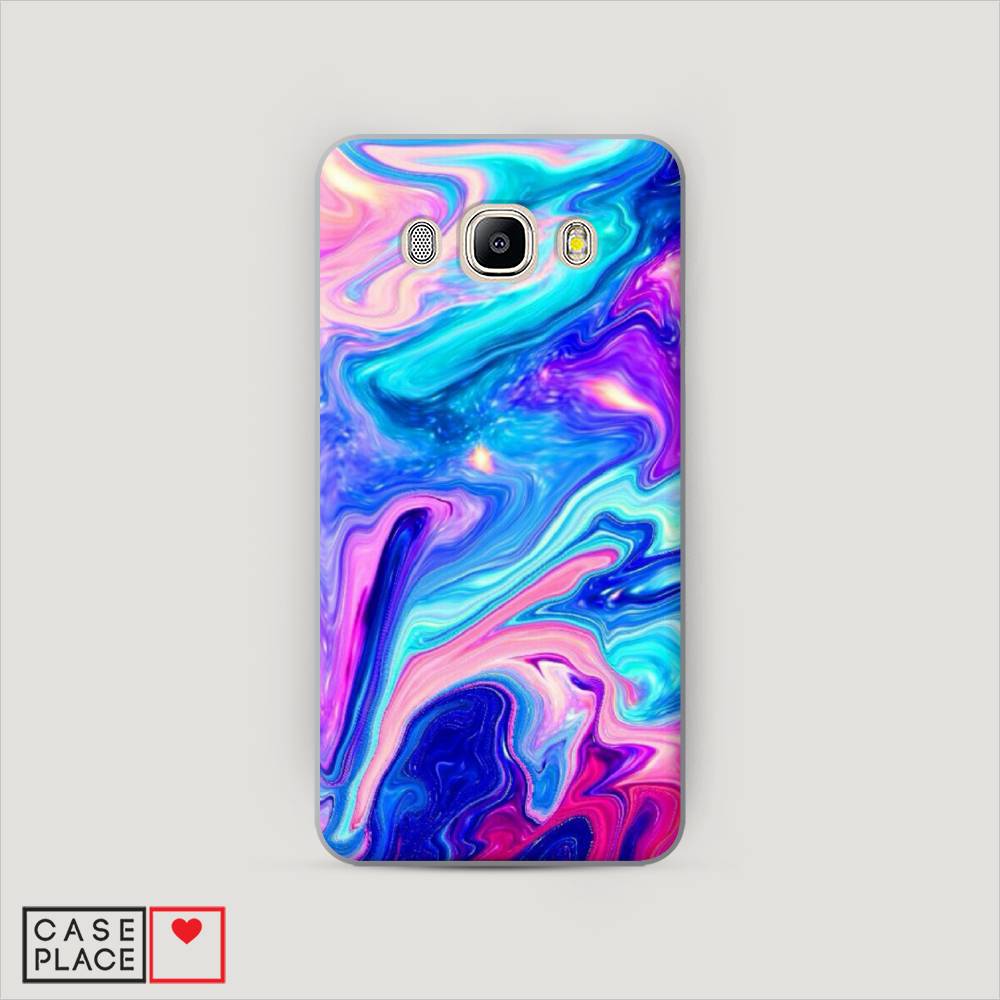 фото Чехол awog "потеки краски" для samsung galaxy j7 2016