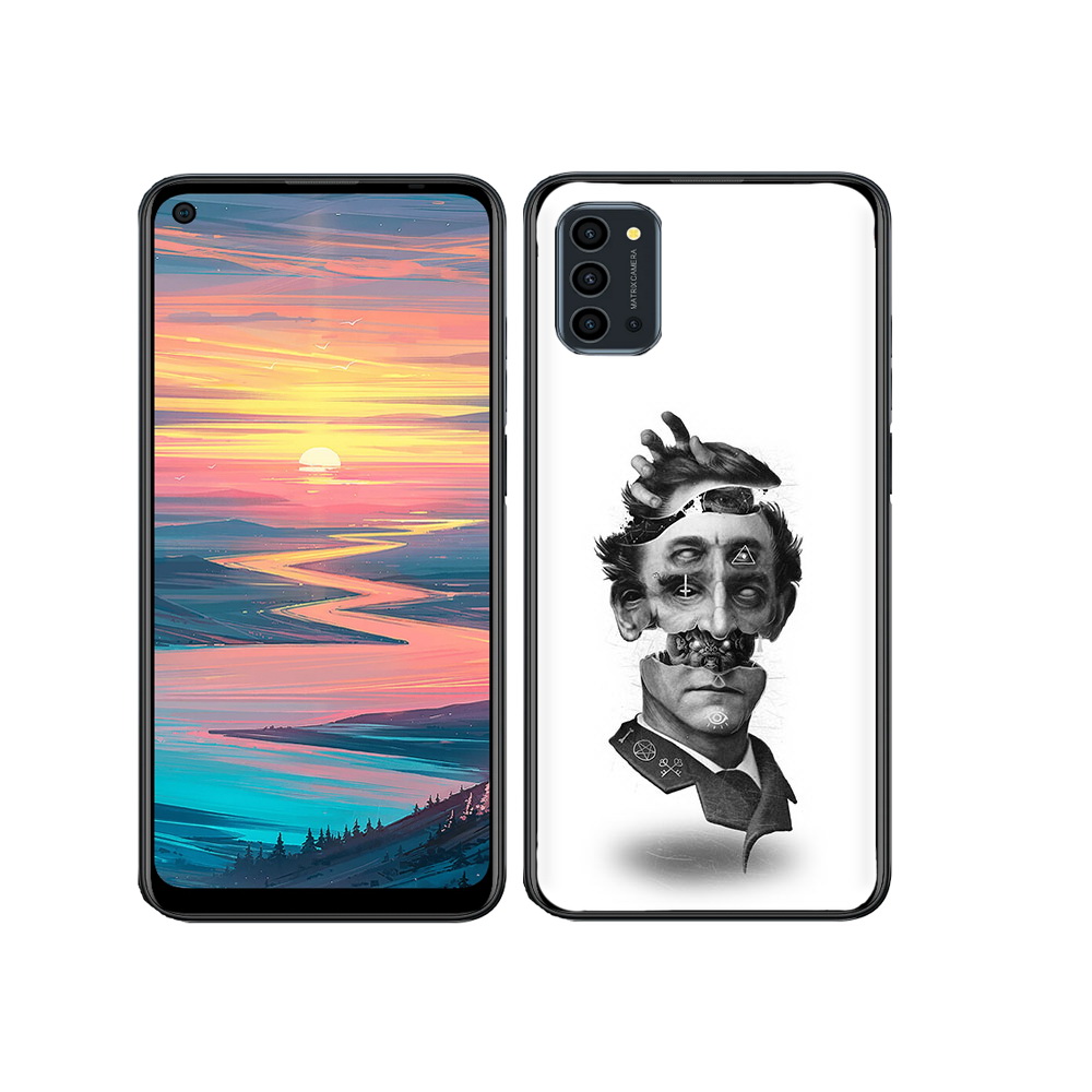 

Чехол MyPads Tocco для Oukitel K9 Pro страшное лицо абстракция, Прозрачный, Tocco