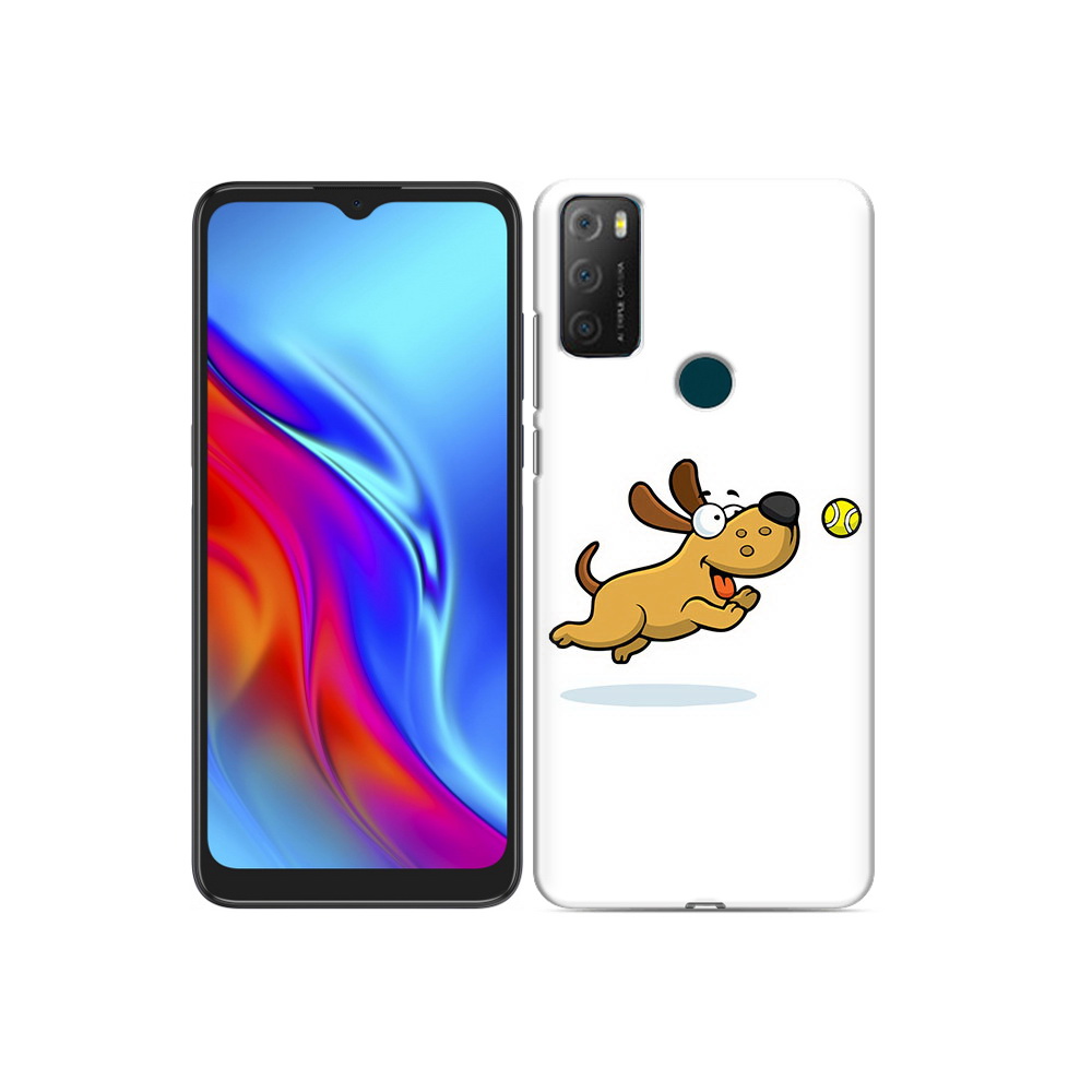 

Чехол MyPads Tocco для TCL 20e пёсик, Прозрачный, Tocco